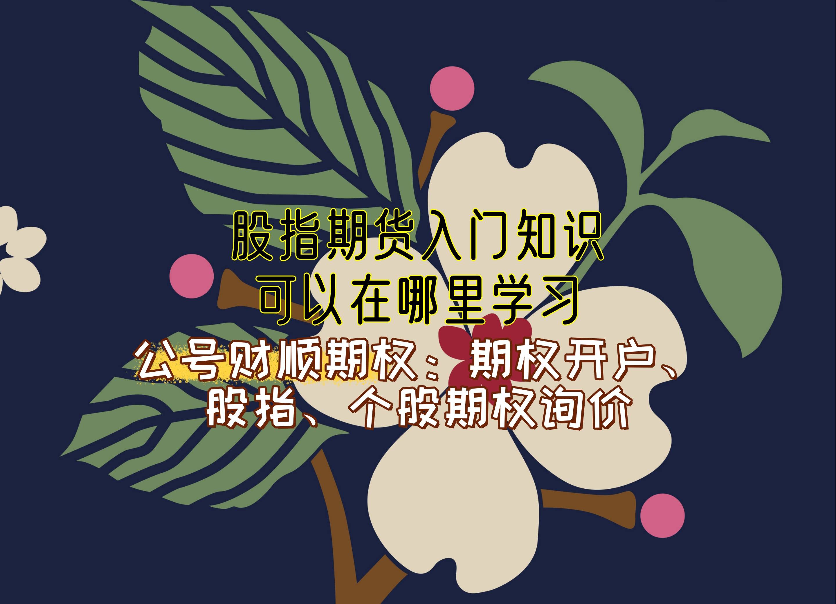 股指期货学习平台推荐_期货后续培训答案_股指期货入门学习途径