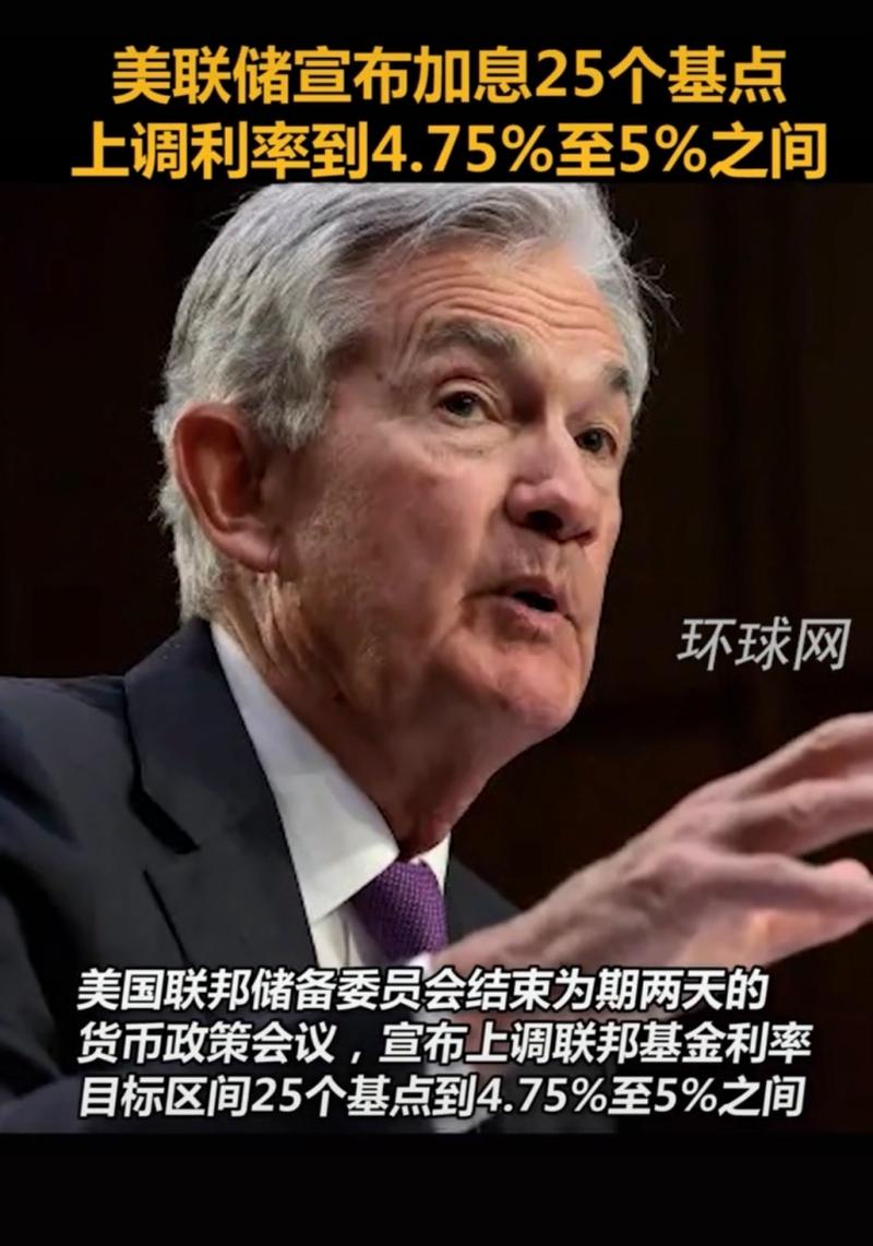 5月4日凌晨美联储加息25个基点，引发多方面担忧？