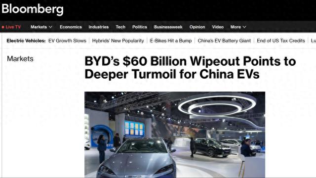 中国电动车行业危机_比亚迪股价暴跌_比亚迪股票十年走势图