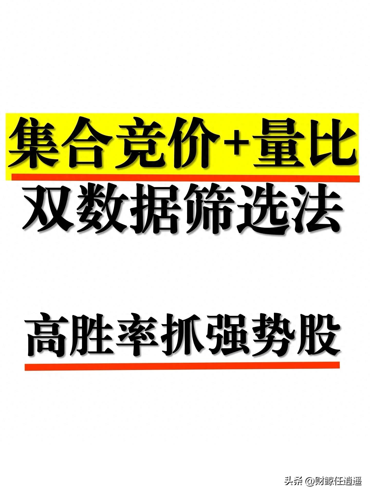 竞价涨幅配量能选股_通达信选股时间9:25-9点29分集合竞价选股公式_集合竞价量比选股
