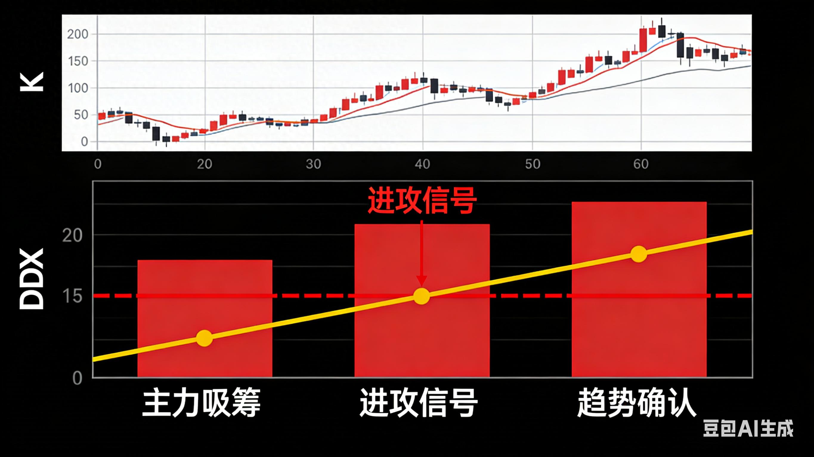 DDX指标主力资金行为_红柱连续抬高主力吸筹信号_分析家机构资金进出指标