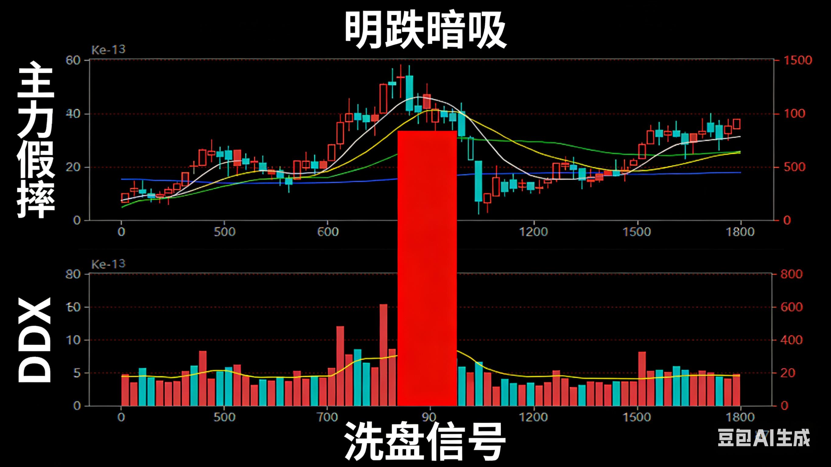 DDX指标主力资金行为_分析家机构资金进出指标_红柱连续抬高主力吸筹信号