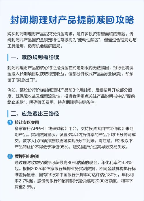 封闭式理财产品赎回规则_银行理财产品提前赎回条件_理财产品可以提前赎回